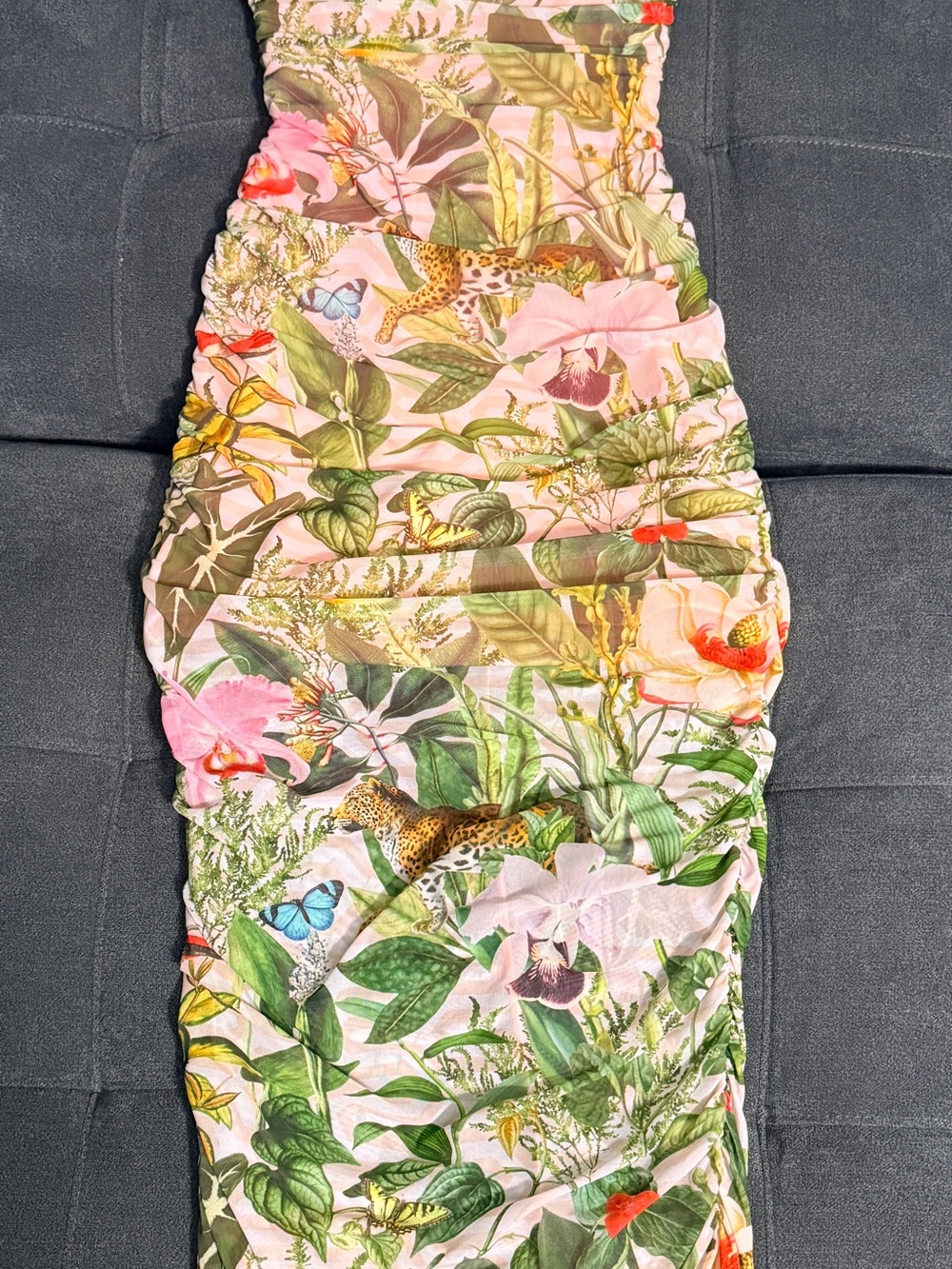 Ta3 Sweetie Mesh Column Dress - Floral Ambrosia - Picture 11 of 15